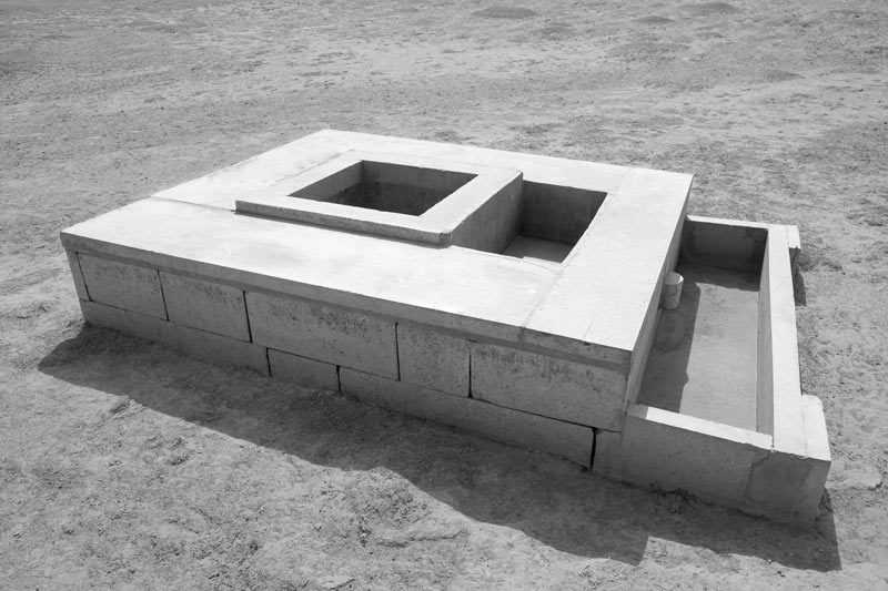 A rejuvenated shallow drinking water well - 'beri' - in Viprasar bed located in Jaisalmer district, Rajasthan, rejuvenated by Chattar Singh Jam, the Water Wizard of Thar Desert